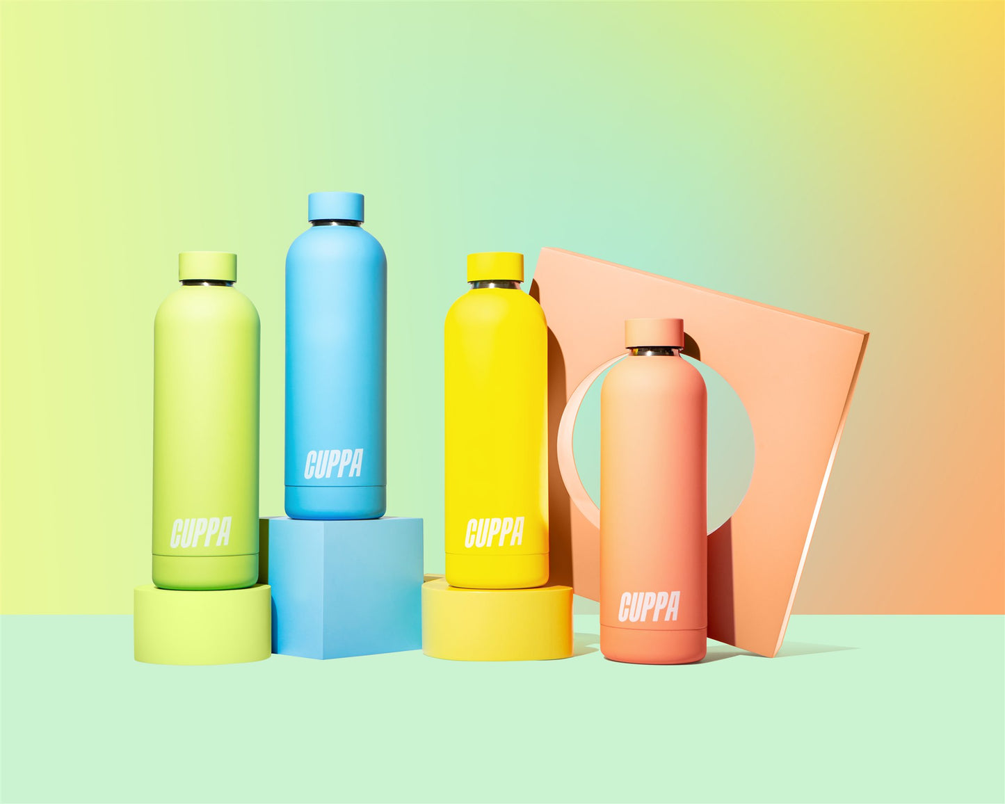 Cuppa Mug and Water Bottle Bundle: 2 Mugs, 1 Bottle.