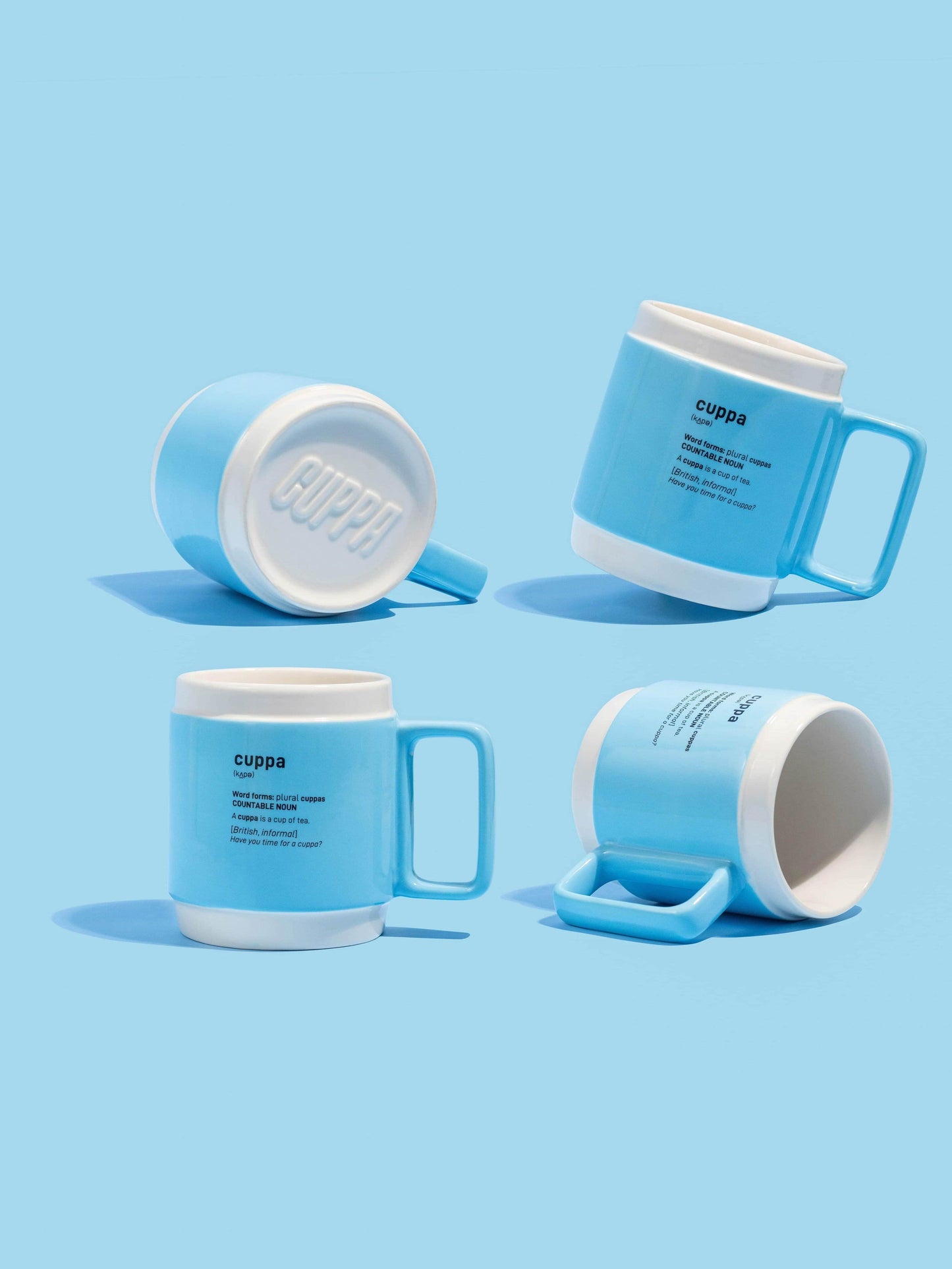 Cuppa mug | Blue | Box of 4 - thecuppa