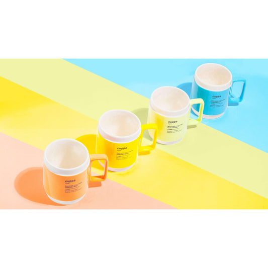 Cuppa Mug Selection Box of 4: 1 of each colour - thecuppa