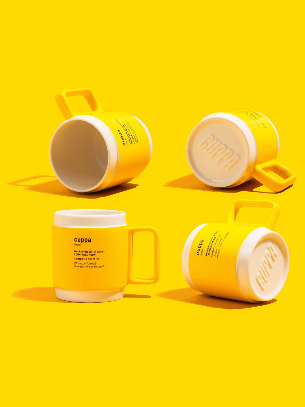 Cuppa mug | Yellow | Box of 4